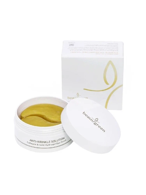 Beauugreen Гидрогелевые патчи для глаз c коллагеном и коллоидным золотом Collagen & Gold Hydrogel Eye Patch, 90г, 60шт