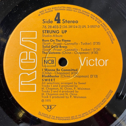 Винтажная виниловая пластинка LP Sweet Strung Up (Швеция 1975) Fox On The Run