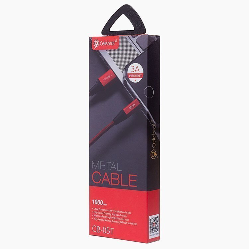 USB cable Lightning 1m CB-05i (Celebrat) 3.0А black
