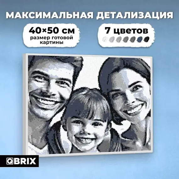 Картина по номерам из любой фотографии QBRIX ORIGINAL 40×50