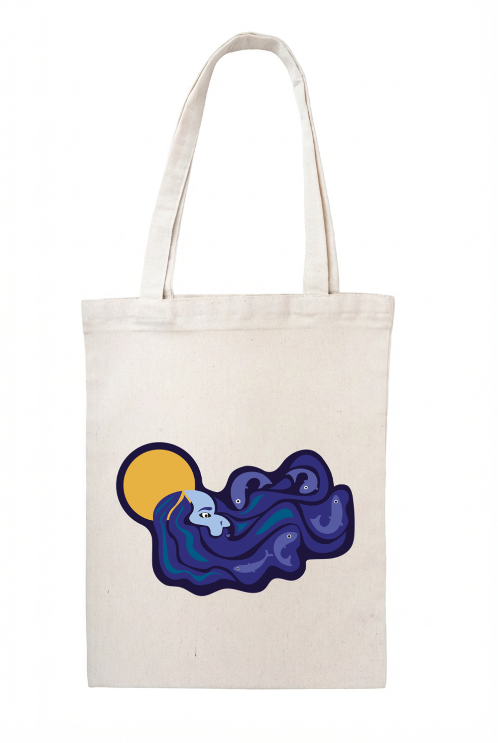 Сумка‑шоппер натуральная светлая