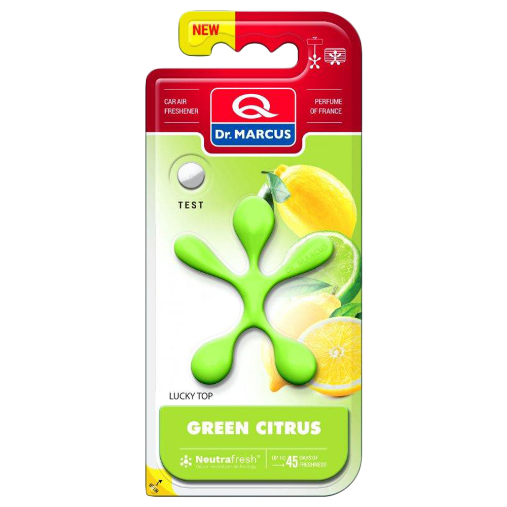 ОСВЕЖИТЕЛЬ С ПОДВЕСКОЙ DR.MARCUS LUCKY TOP GREEN CITRUS