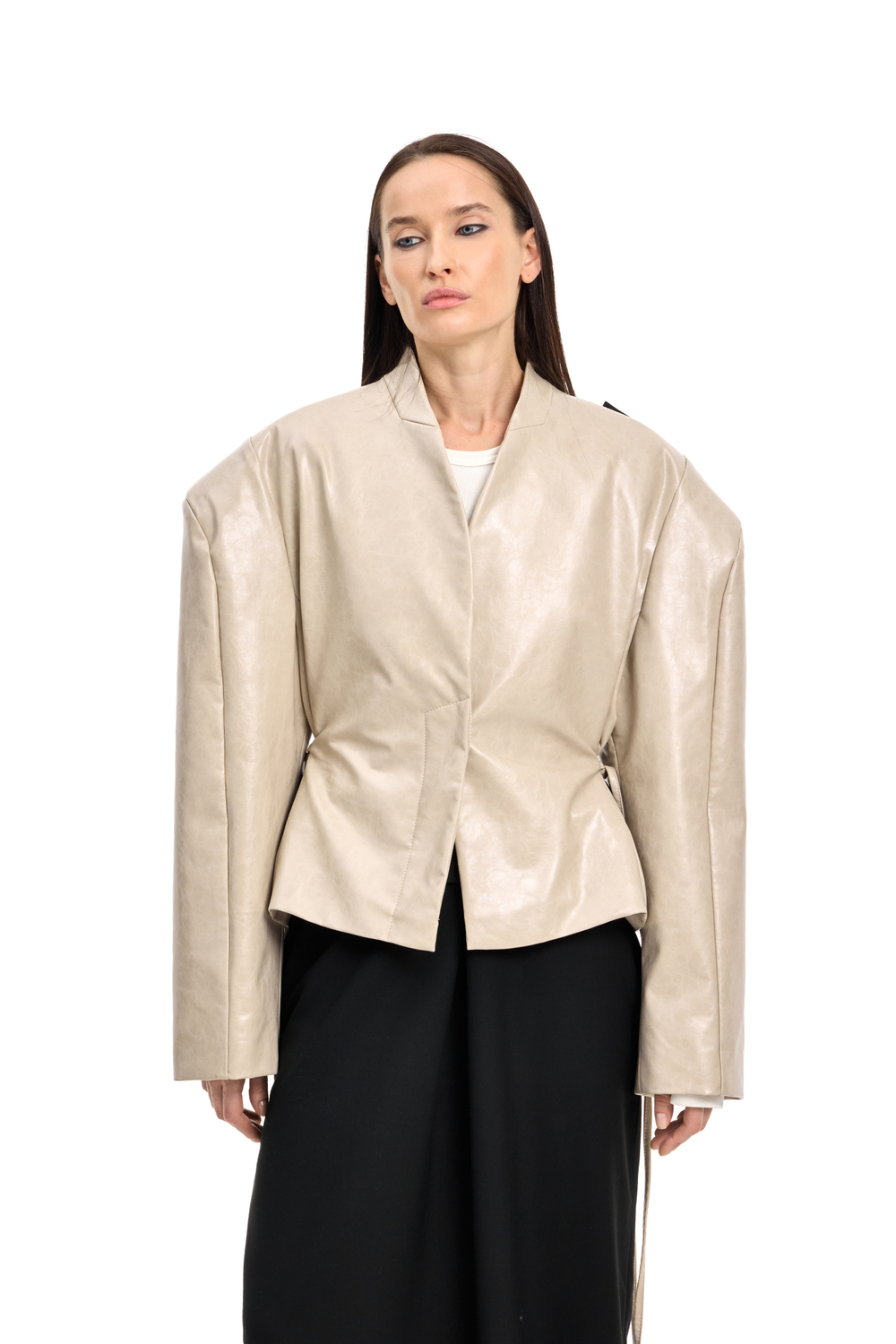 Куртка кожаная SAVAGE Ivory