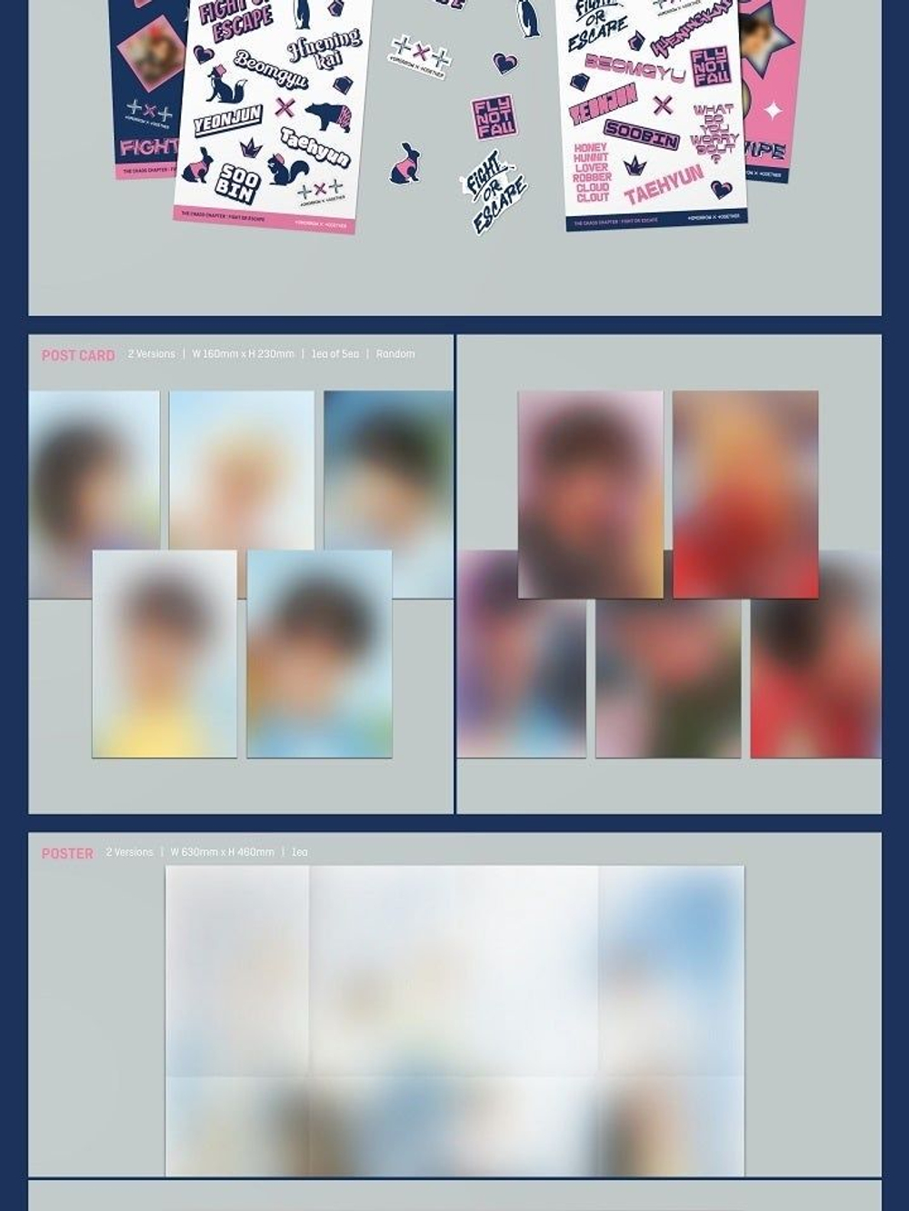 Альбом TXT - The Chaos Chapter: FIGHT OR ESCAPE 2nd Album Repackage 2 Version SET