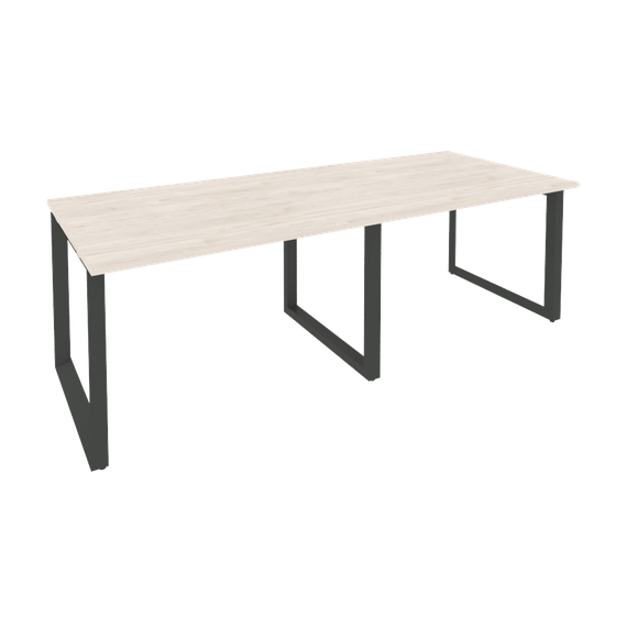 Onix Стол переговорный O.MO-PRG-2.2 Денвер Светлый/Металл Антрацит 2360*980*750