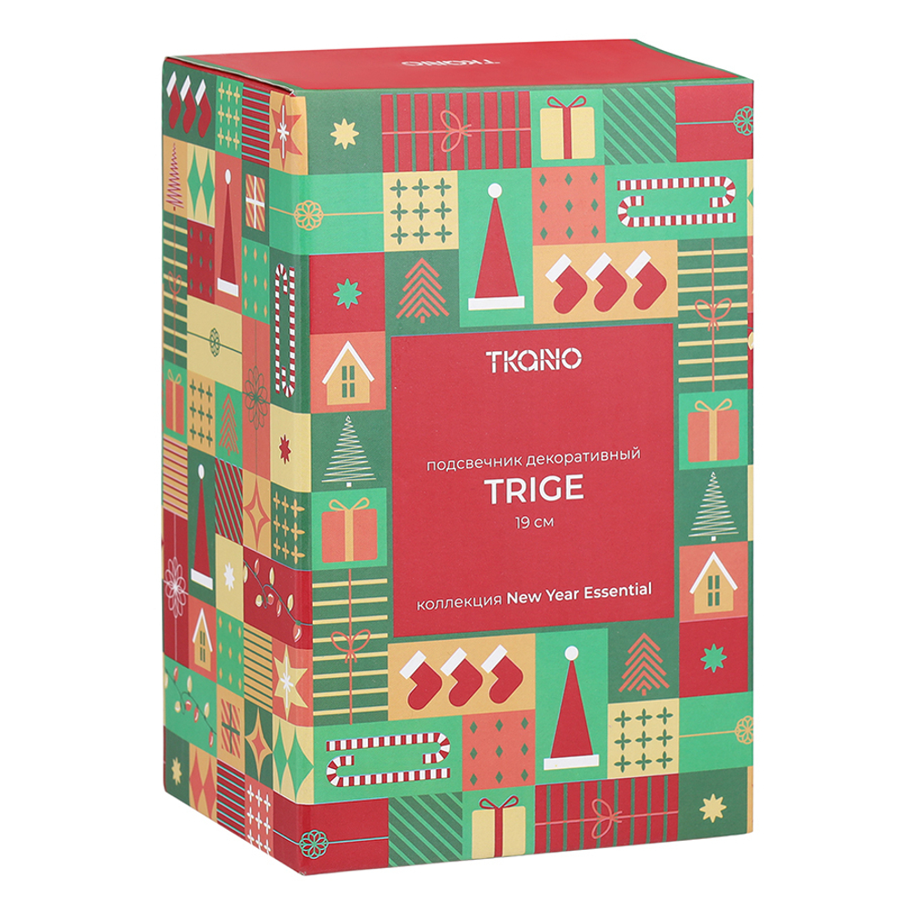 Подсвечник декоративный trige из коллекции new year essential, 19 см