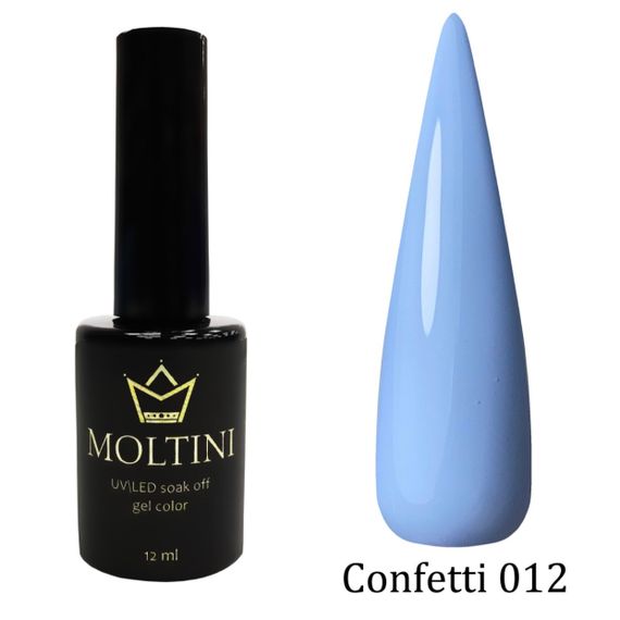 Гель-лак Moltini Confetti 012, 12 ml