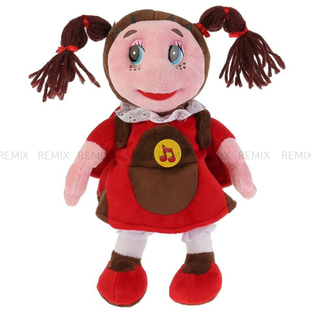 Игрушка мягкая ЛУНТИК Мила божья коровка, 23см, озвуч., в пак. МУЛЬТИ-ПУЛЬТИ в кор.24шт