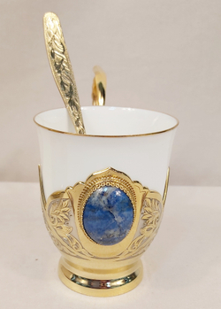 Кофейный набор "Лазурит"в подарочном футляре