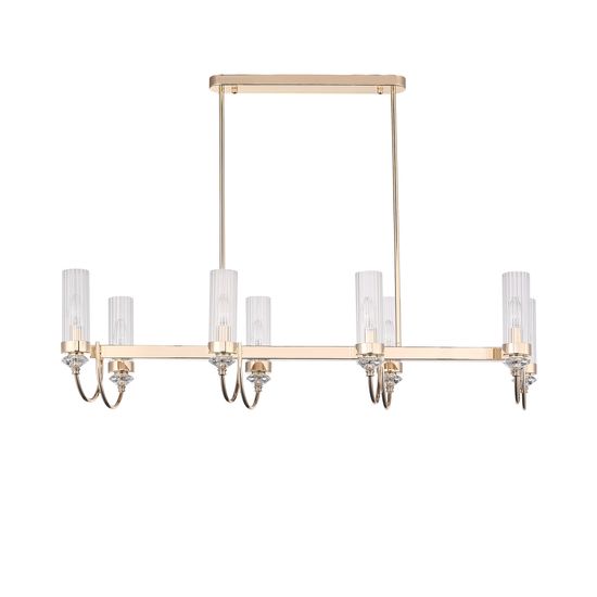 SL1402.223.08 Люстра подвесная ST-Luce Латунь/Прозрачный E14*8 40W Elegra