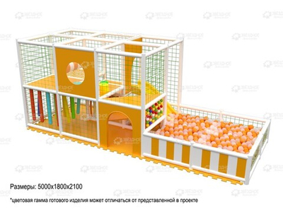 Игровой лабиринт «Веселая мельница» (5*1,8*2м.)