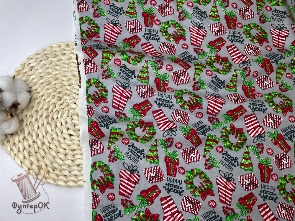 Футер 2-нитка начес ПОДАРКИ ш. 180 карде