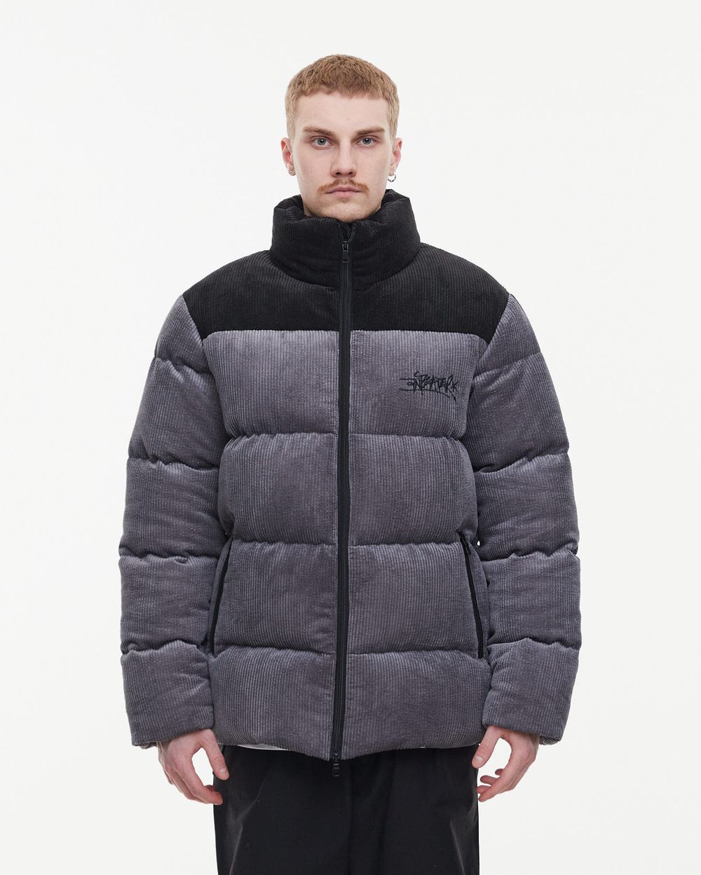 Пуховик Anteater AW24 Downjacket Velvet Combo Grey
