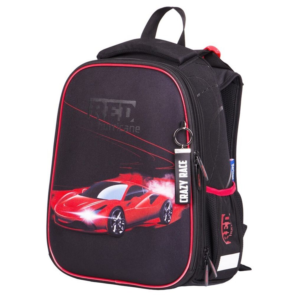 Ранец Berlingo Expert Red hurricane 37х28х16см, 2 отд., с анатомической спинкой