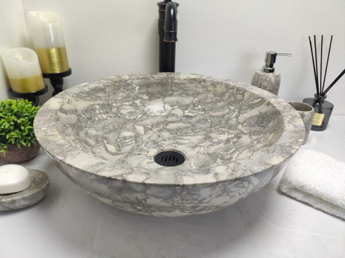 Раковина из мрамора Bowl Grey Doreng BM-60031 45*45*15