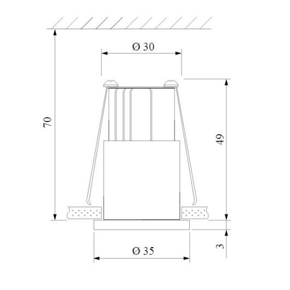 Встраиваемый светодиодный светильник Elektrostandard 15269/LED черный a056022