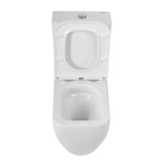 Унитаз-компакт безободковый BelBagno Luce BB2197CP-TOR/SC с крышкой-сиденьем микролифт, белый