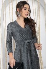 Платье Сияющий выход (серебро) П12044 LT Collection