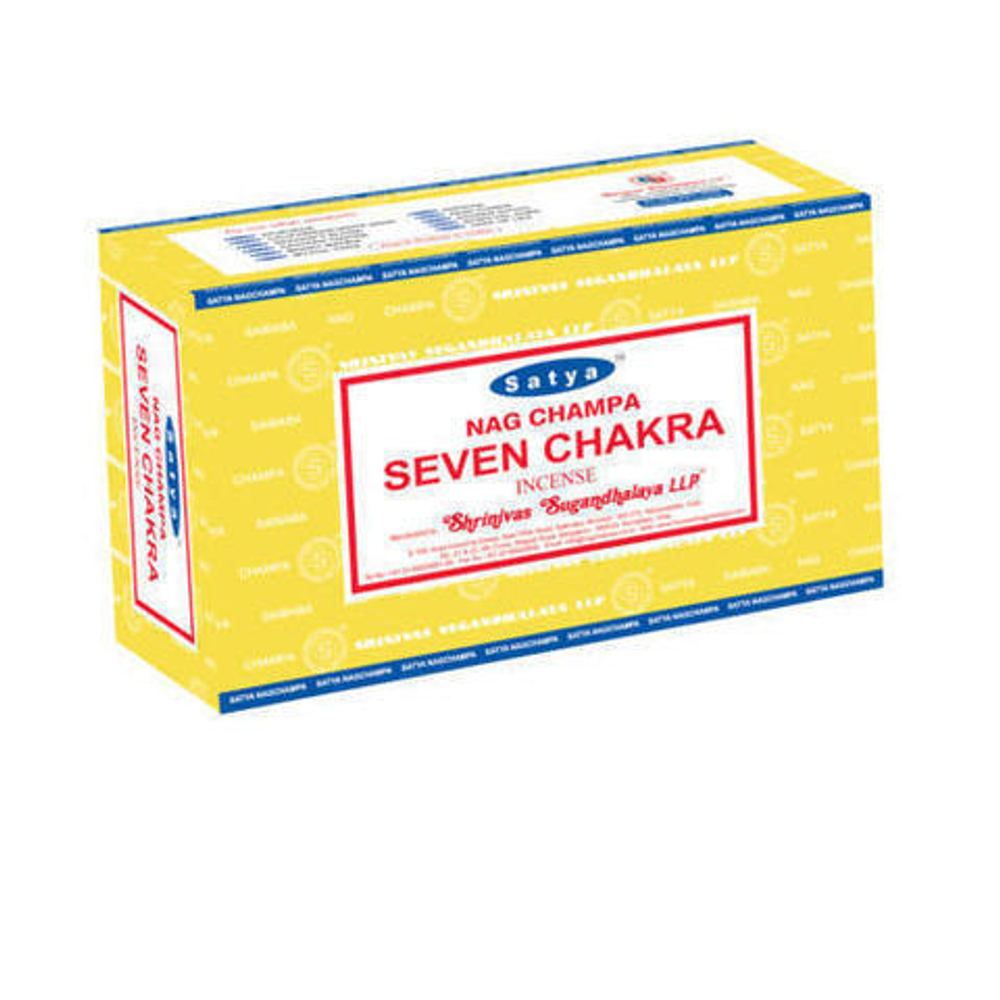 Satya Nag Champa Seven Chakra Благовоние-масала Седьмая чакра 15 г