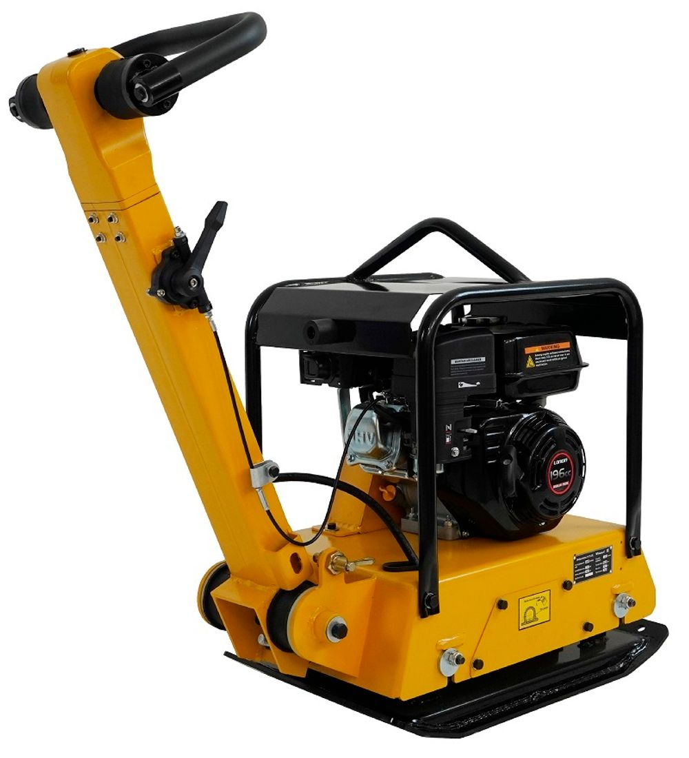 Виброплита реверсивная Habert H-C125L - [120 кг / 22 кН / Loncin G200F] бензиновая