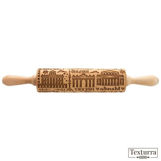 Скалка с узором Москва