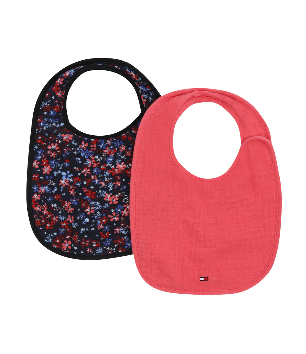 слюнявчик 2 шт. Tommy Hilfiger - розовый(KN0KN01548)