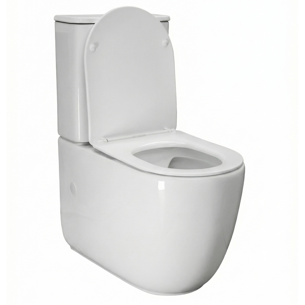 Унитаз-компакт безободковый WAVE ЛАГУНА/NOVA Торнадо 1.0, гор,ниж, 2-кн.арм, дюро, м/л, быстр