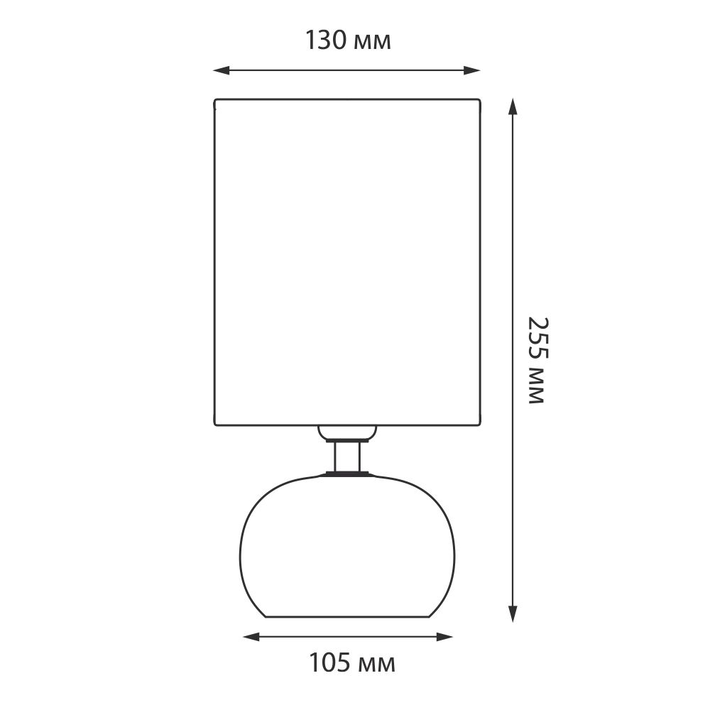 UML-B307 E14 SILVER-WHITE Светильник настольный декоративный под лампу Е14. 40W. Механический выключатель. Серебристый-Белый. ТМ Uniel