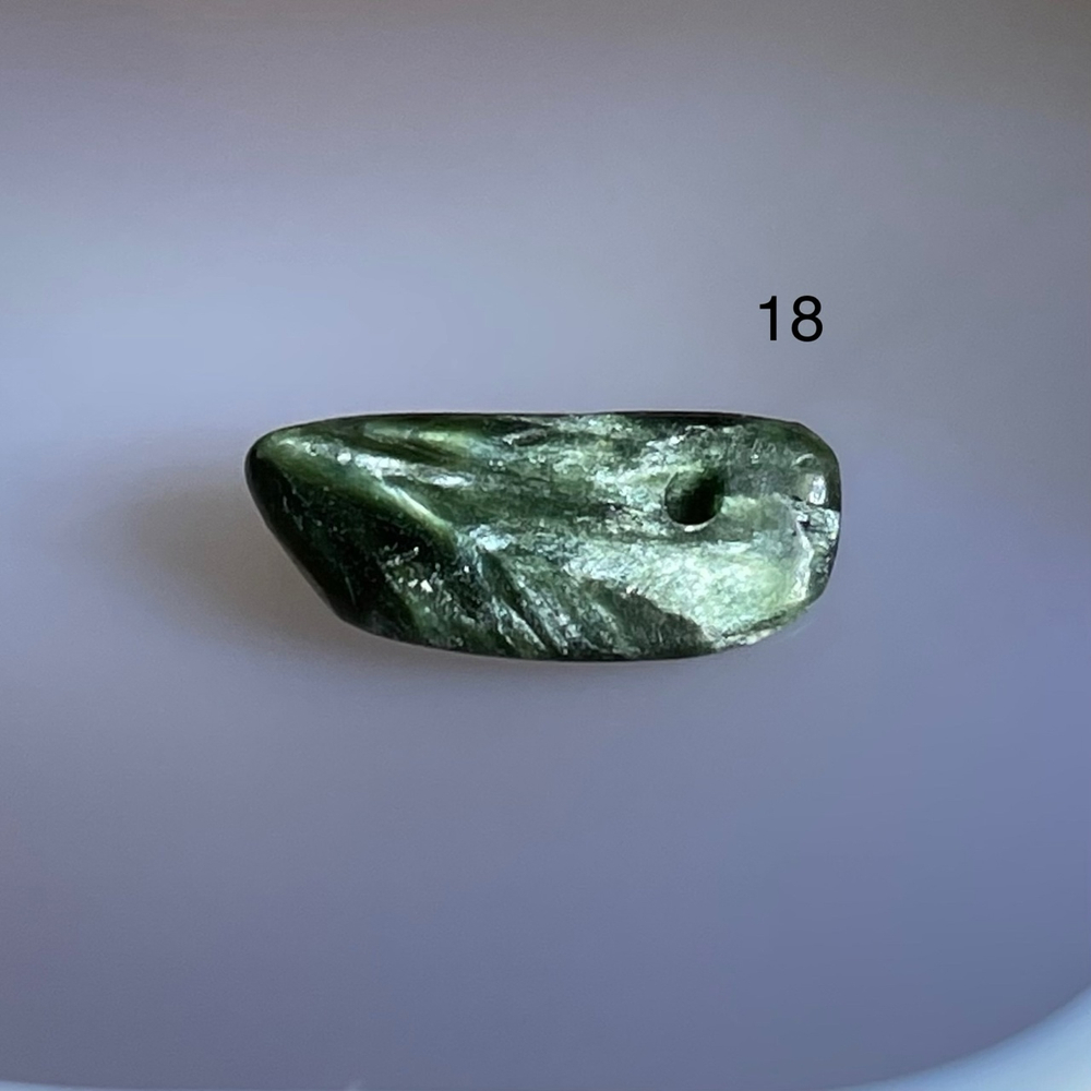 51584 Серафинит Бусина крошка 11-16мм-96