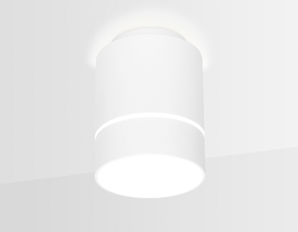 Накладной светодиодный точечный светильник TN256 WH/S белый/песок LED 4200K 7W D80*135