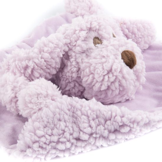 AromaDog Calm Игрушка для собак "Собачка-плед" сереневая, с пищалкой, 28см