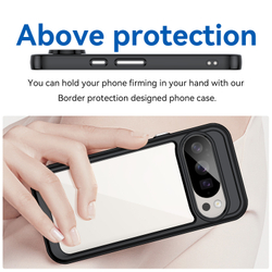 Противоударный чехол для смартфона Google Pixel 10 и 10 Pro, усиленные защитные рамки черного цвета