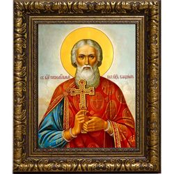 Владимир Святой равноапостольный князь. Икона на холсте.