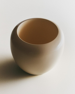 Zara Home Ваза из керамики, цвет бежевый, 13 см