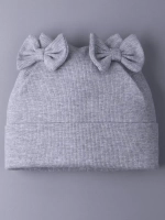 Шапка для девочки осенняя с бантиками