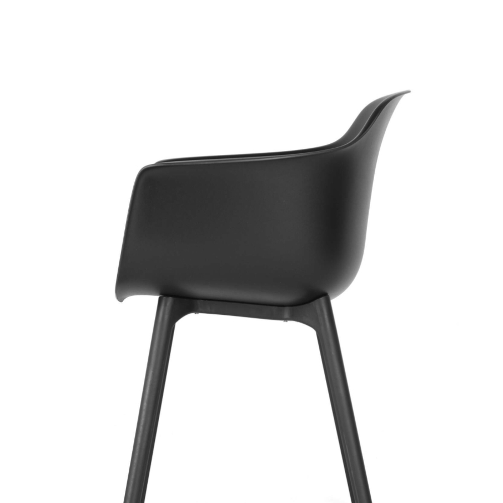 Обеденный стул Anat 3.0 c подлокотниками черный