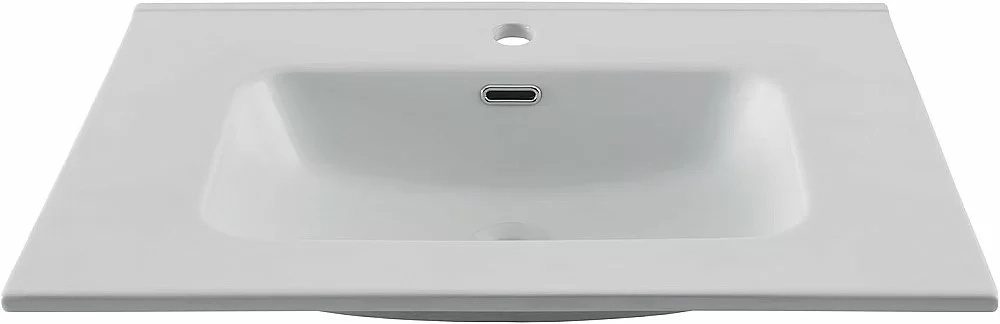 Тумба с раковиной Aquanet Вега 70 344122+330430 белая глянцевая