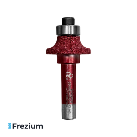 Радиусная алмазная фреза по камню "O.G.Germany" (D23xS8xH10xL55 R6 Зернистость 60; OGR20660)