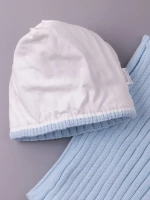 Шапка для девочки осенняя c ушками и снуд