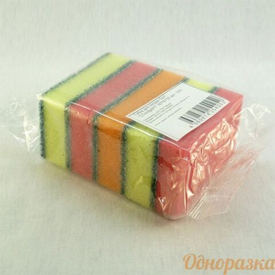 Губки для посуды 5 шт Макси (50уп/кор) "АСТ"