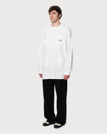 MM6 MAISON MARGIELA ЛОНГСЛИВ С КАРМАНАМИ МУЖСКОЙ БЕЛЫЙ