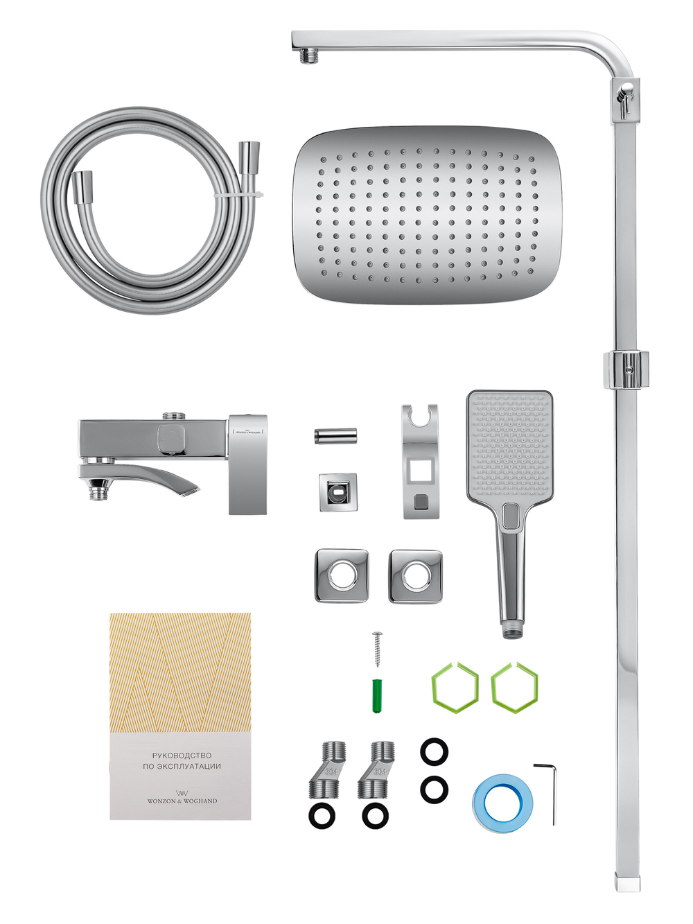Душевая система WONZON & WOGHAND FIT, Хром (WW-88739009-CR)