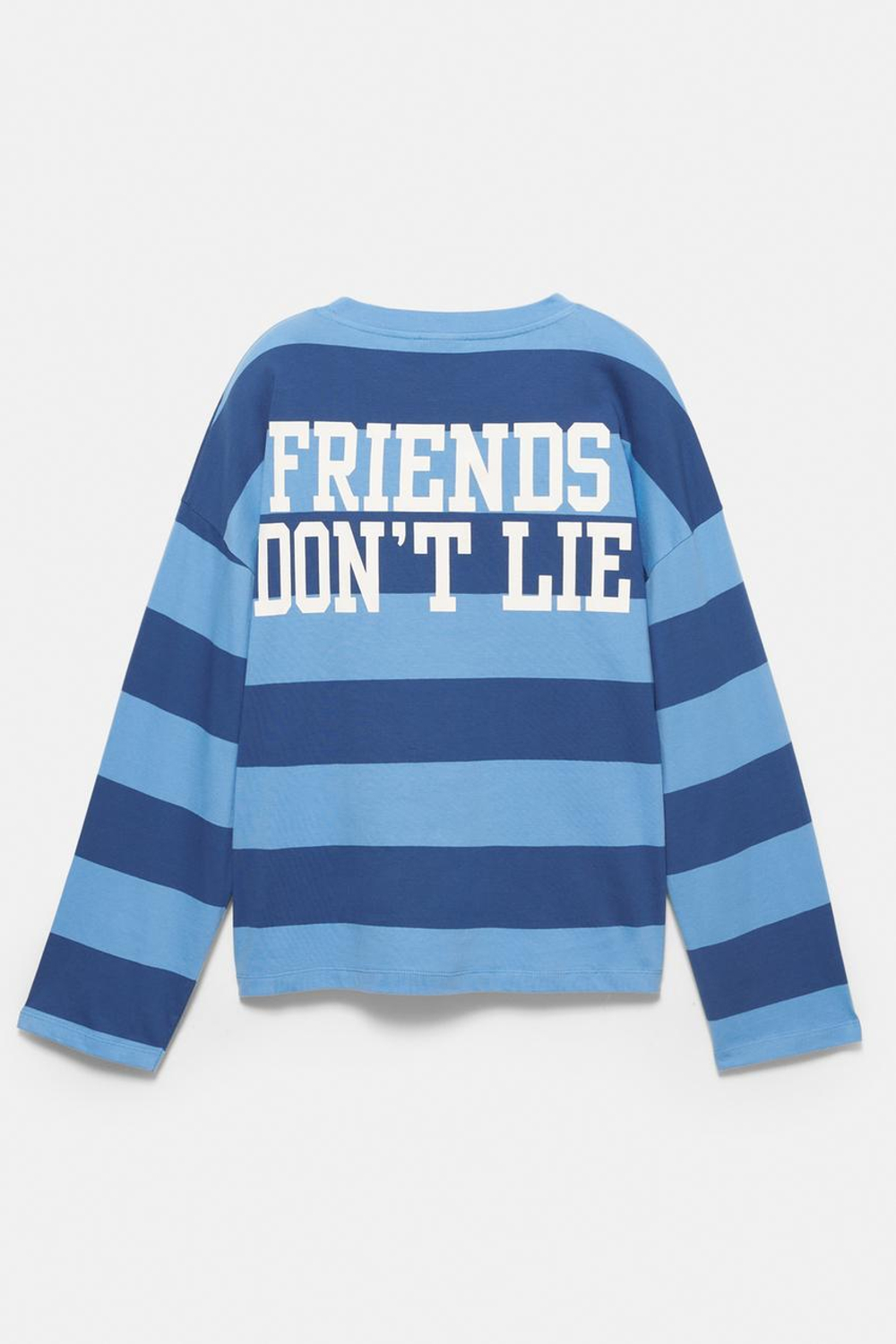 PULL&BEAR Футболка в полоску"Stranger Things ", синий