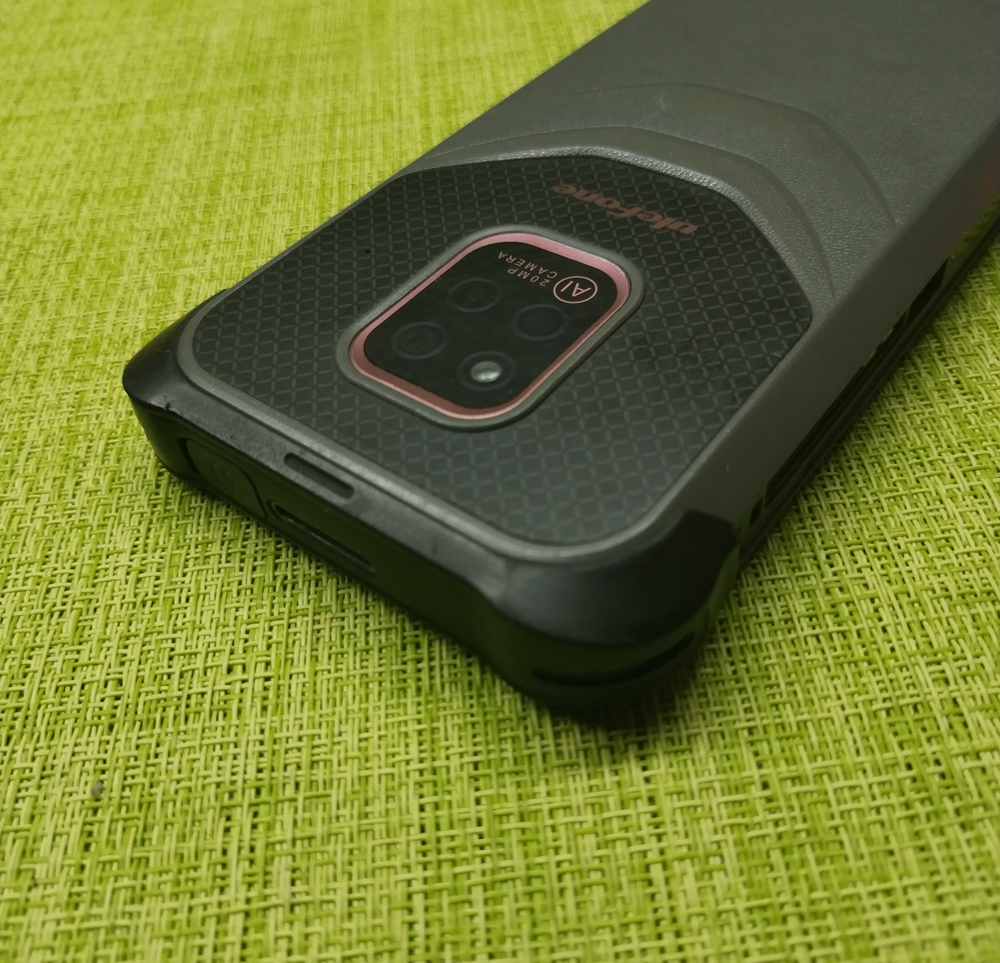 Ulefone Power Armor 14 Pro - задняя крышка (корпус) со стеклом камеры + антенна NFC+ антенна беспроводной зарядки + динамик слуховой верхней (ORIG-SP)