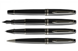 Перьевая ручка Waterman Expert Black F BLK в подарочной упаковке