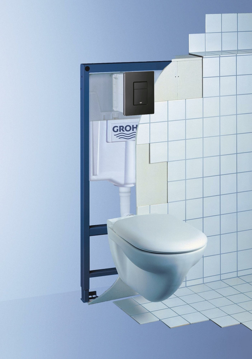 Инсталляция Grohe Rapid SL 38811KF0 для унитаза с Черной матовой клавишей смыва (38811KF0)