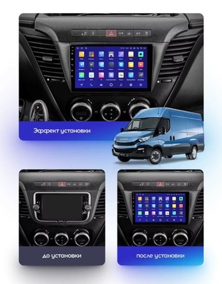 Магнитола для Iveco Daily 3 2014+ (рамка под кожу) - Teyes SPRO+ монитор 9" IPS на Android 10, ТОП процессор, 4Гб+32Гб, 4G SIM-слот