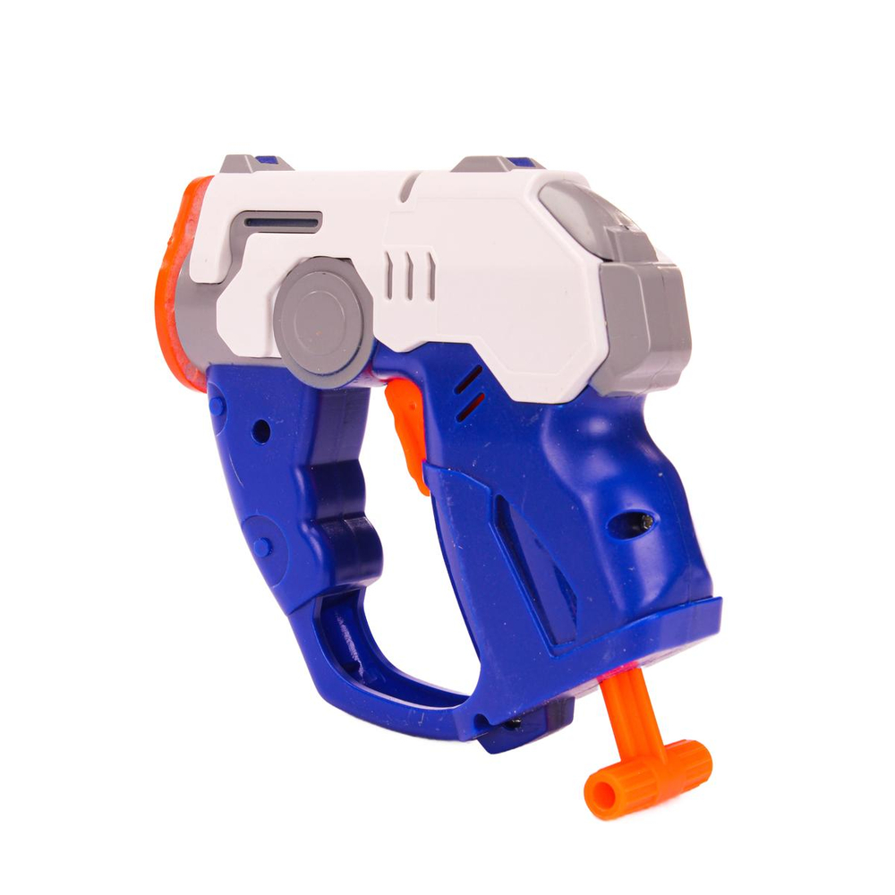 Пистолет с мягк.пулями 19см, коробка 0623