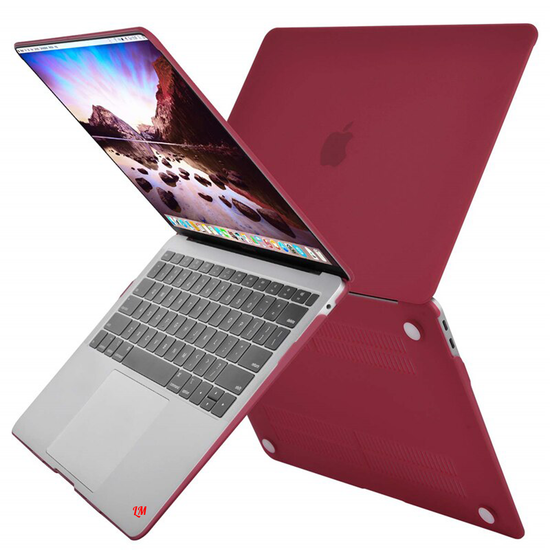 Защитный чехол-накладка Case для Apple MacBook New Air 13"  (2020г.) Бордовая матовая