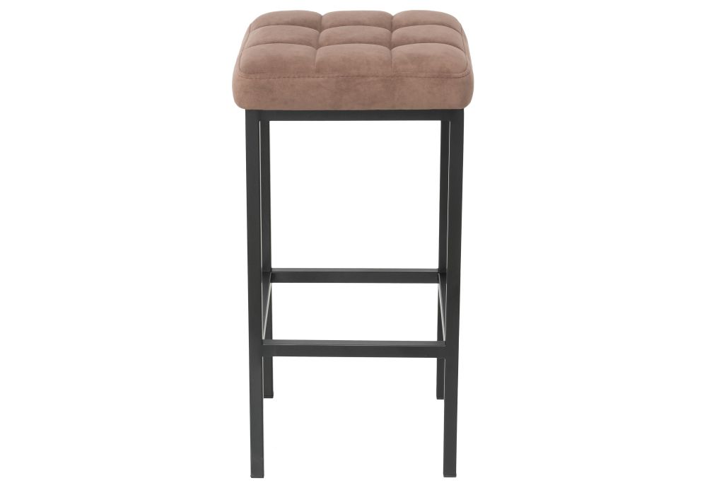 Барный стул Лофт ткань катания корица / черный матовый
